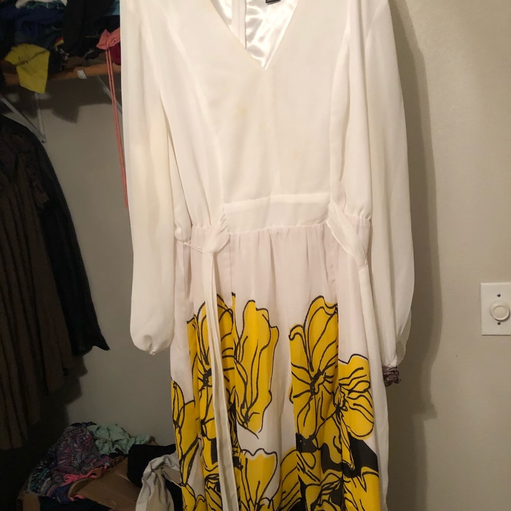 Lane bryant dress! Yellow and white!